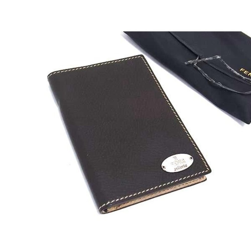 Fendi Selleria Leather Notebook Notepad Stationery Men